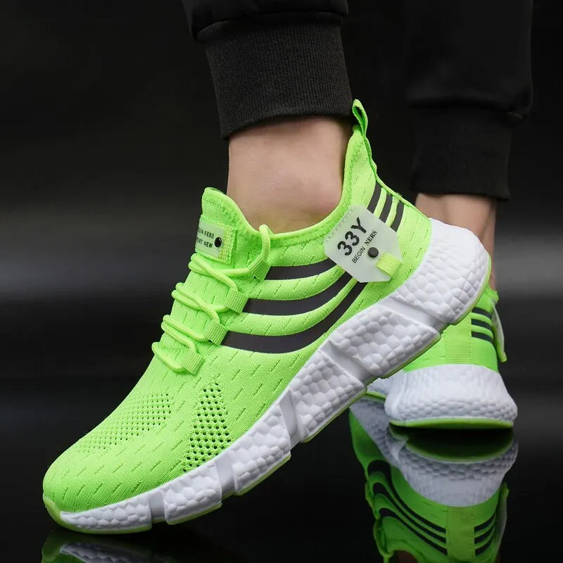 Lightweight Breathable Mens Sneakers - Casual Running Jogging Shoes - ZOOMNSTORE