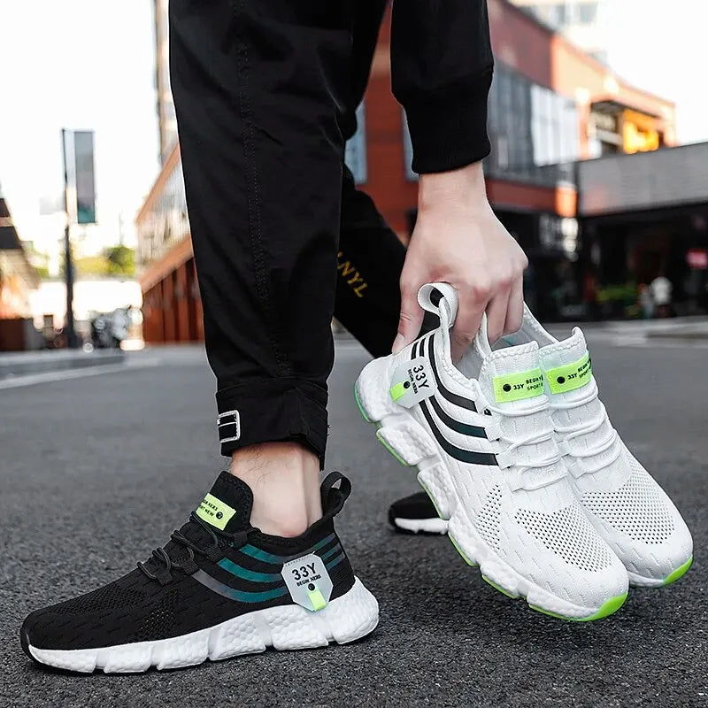 Lightweight Breathable Mens Sneakers - Casual Running Jogging Shoes - ZOOMNSTORE