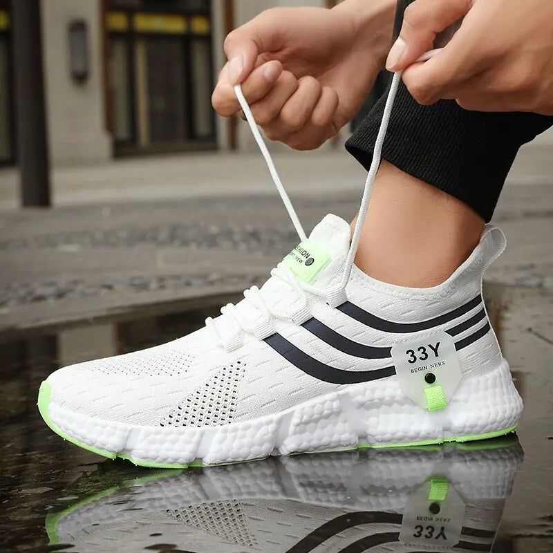 Lightweight Breathable Mens Sneakers - Casual Running Jogging Shoes - ZOOMNSTORE
