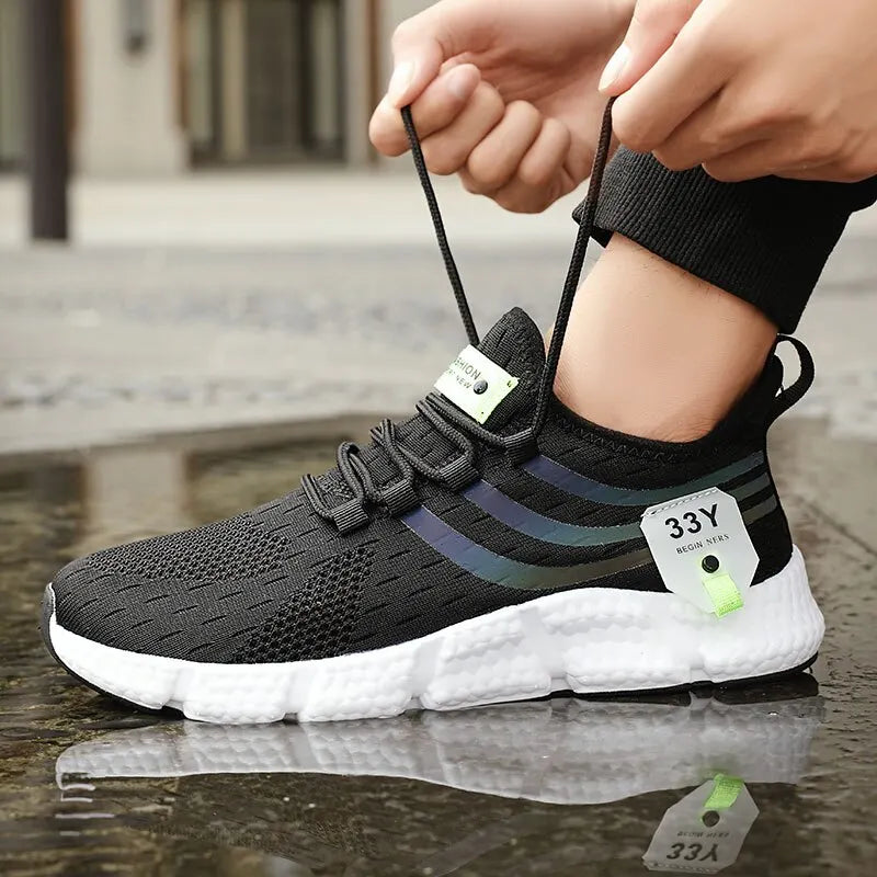 Lightweight Breathable Mens Sneakers - Casual Running Jogging Shoes - ZOOMNSTORE