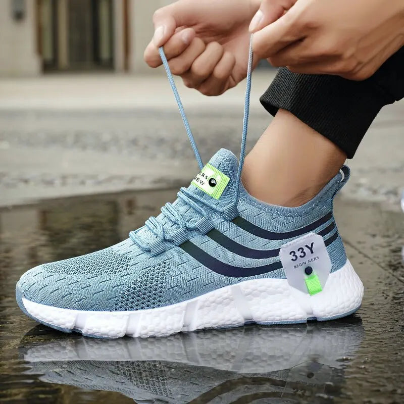 Lightweight Breathable Mens Sneakers - Casual Running Jogging Shoes - ZOOMNSTORE