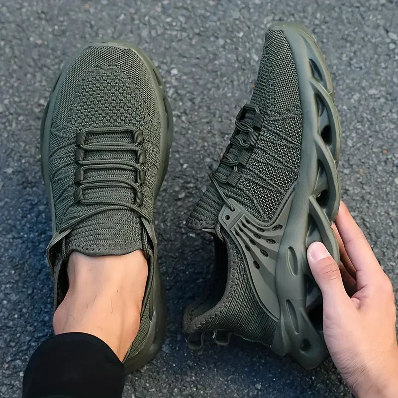 Lightweight Green Running Shoes - Breathable Size 48 Sports Trainers - ZOOMNSTORE