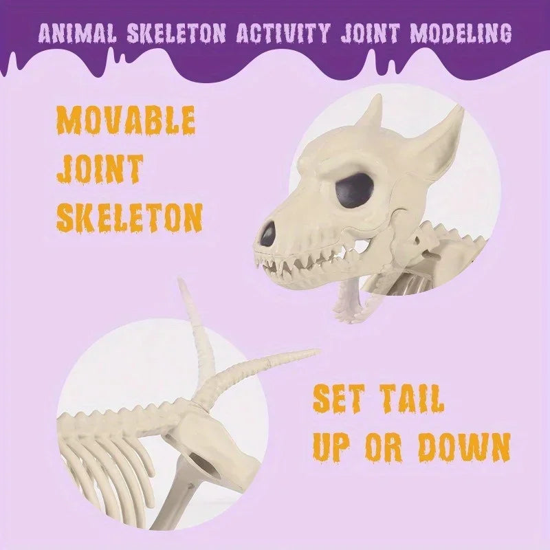 Little Wolf Skeleton - Creative Halloween Decor for Indoor Outdoor Garden - ZOOMNSTORE
