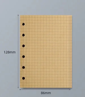 Loose Leaf Notebook Refill - A5 A6 A7 Spiral Binder Lined Grid Paper - ZOOMNSTORE