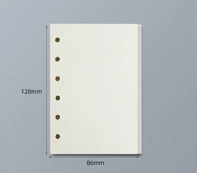 Loose Leaf Notebook Refill - A5 A6 A7 Spiral Binder Lined Grid Paper - ZOOMNSTORE
