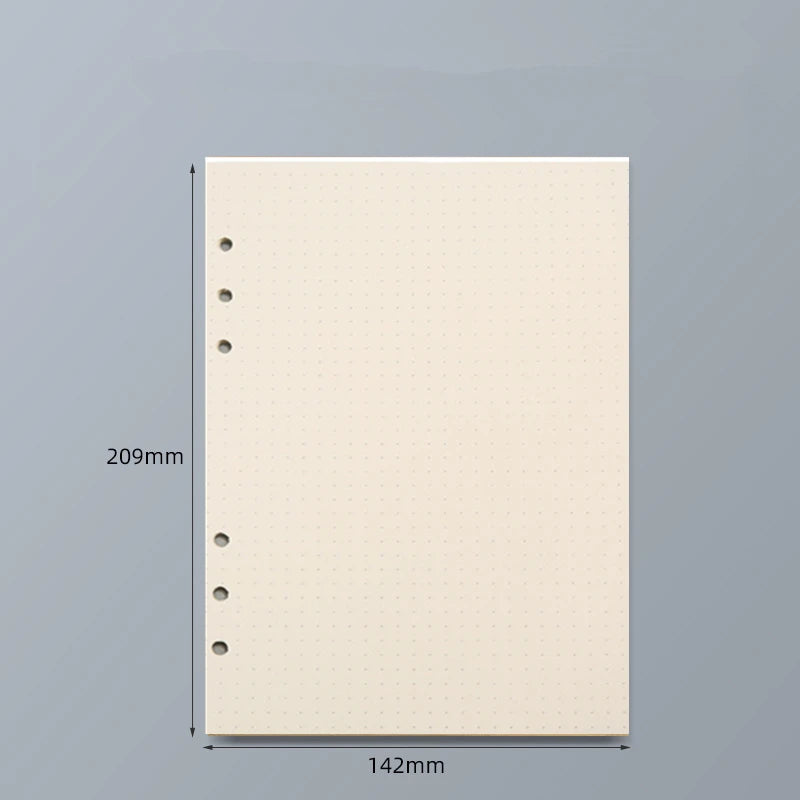 Loose Leaf Notebook Refill - A5 A6 A7 Spiral Binder Lined Grid Paper - ZOOMNSTORE