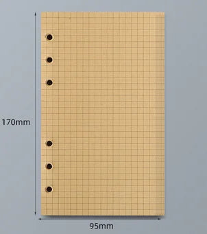Loose Leaf Notebook Refill - A5 A6 A7 Spiral Binder Lined Grid Paper - ZOOMNSTORE