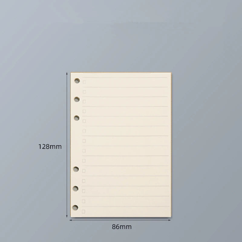 Loose Leaf Notebook Refill - A5 A6 A7 Spiral Binder Lined Grid Paper - ZOOMNSTORE