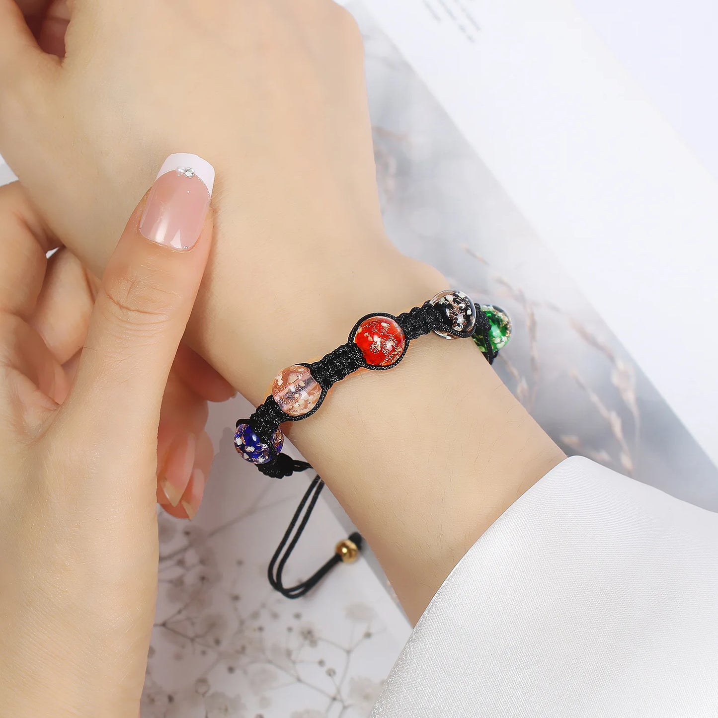 Luminous Glass Bracelet - Six-Colour Fluorescent Charm Jewelry for Teens Adults - ZOOMNSTORE