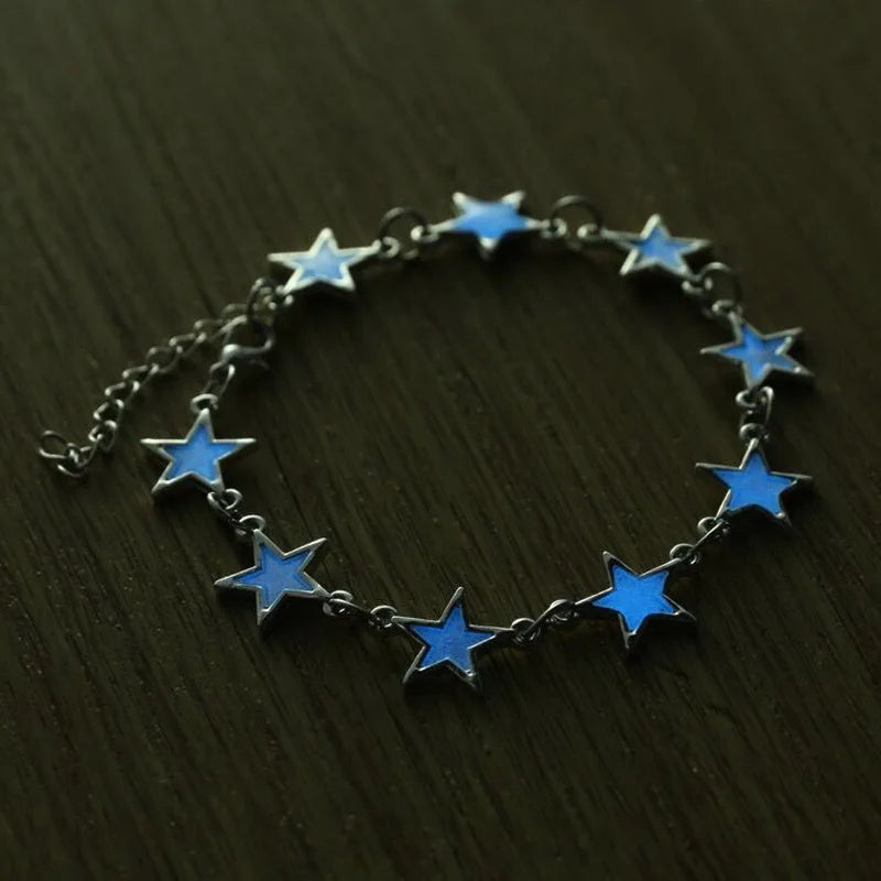 Luminous Glass Bracelet - Six-Colour Fluorescent Charm Jewelry for Teens Adults - ZOOMNSTORE