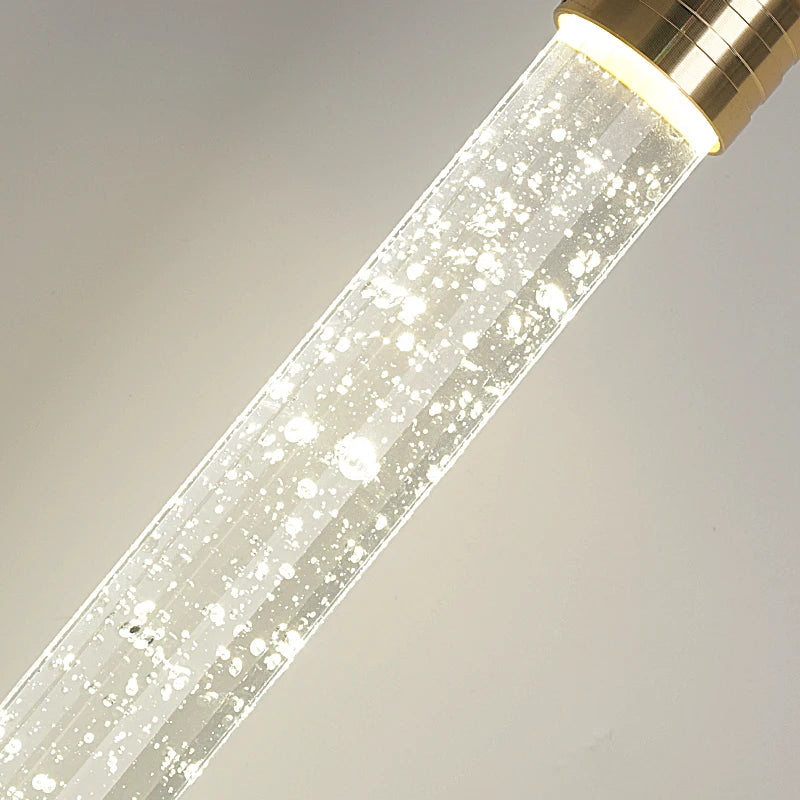 Luxury Crystal Pendant Light - Modern Gold Hanging Lamp for Living Room Bedroom Dining Room Decor - ZOOMNSTORE