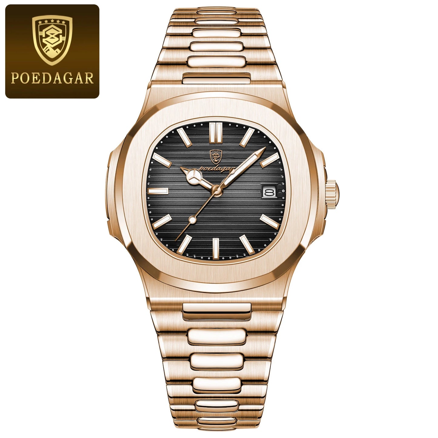 Luxury Waterproof Mens Luminous Leather Sports Watch - ZOOMNSTORE