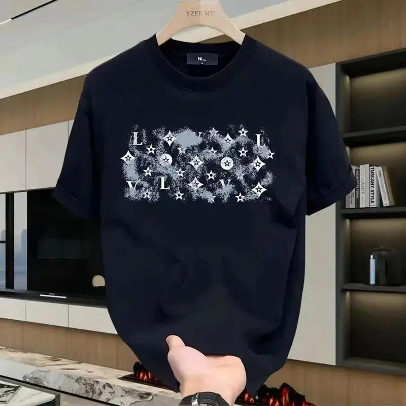 Luxury Womens Casual T-Shirt - Short Sleeve Graphic Print 100 Cotton Top - ZOOMNSTORE