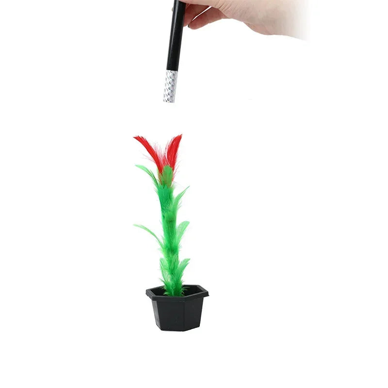 1 Set Magic Wand To Flower Magic Trick Easy Vanishing Magic Tricks Toys for Adults Kids Show Prop for Boy Toy for Children - ZOOMNSTORE