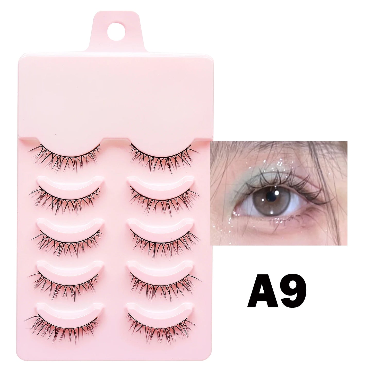 Manga Lashes - Soft Natural Thick False Eyelashes for Daily Makeup - ZOOMNSTORE