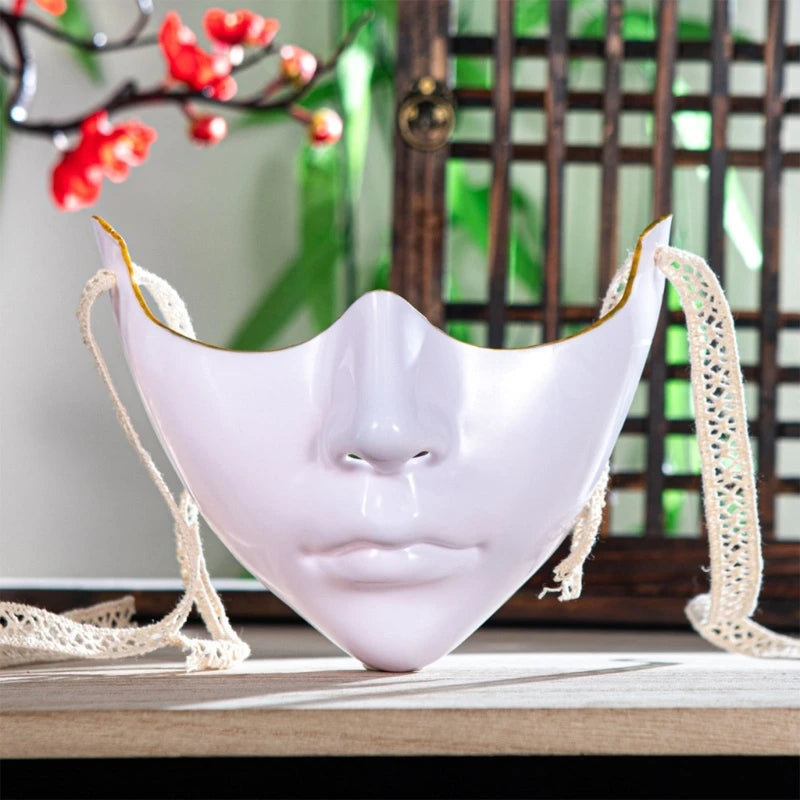 Masquerade Half Face Mask - Cosplay Halloween Eyemask for Men and Women - ZOOMNSTORE