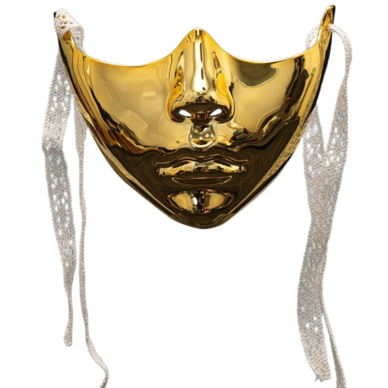 Masquerade Half Face Mask - Cosplay Halloween Eyemask for Men and Women - ZOOMNSTORE