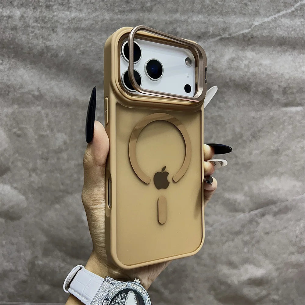 Matte Magnetic Wireless Charging Case for iPhone 11-17 Pro Max - Translucent MagSafe Cover - ZOOMNSTORE