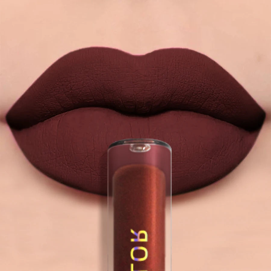 Matte Velvet Lip Gloss - Waterproof Liquid Lipstick in 19 Colors - ZOOMNSTORE
