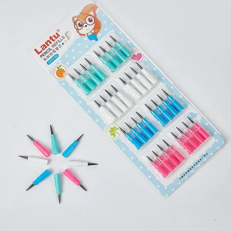 Kawaii Mechanical Pencils Set - Cute Cartoon Automatic Non-Sharpening Pens for School Office - ZOOMNSTORE