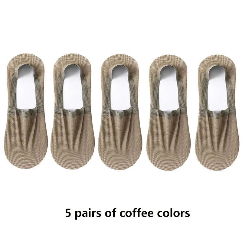 Mens Invisible Boat Socks - Thin Breathable Casual Summer Socks - ZOOMNSTORE