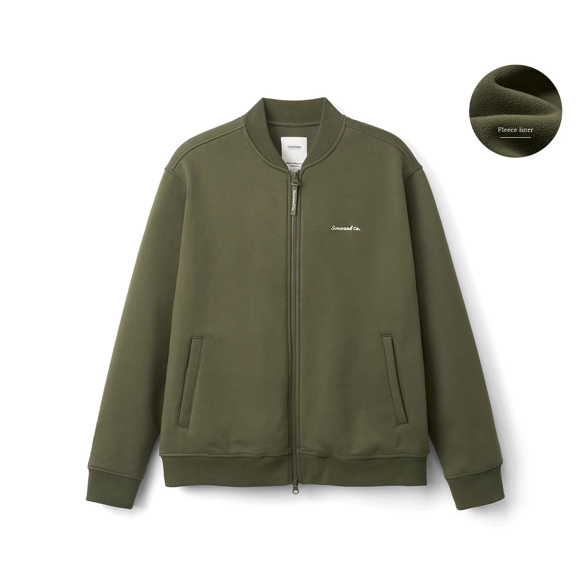 Oversize Antistatic Fleece Liner Jacket - Mens Warm Baseball Bomber Coat - ZOOMNSTORE