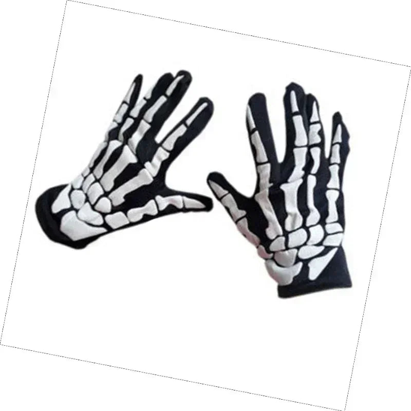 1 Pair Male Gloves Mittens Fashion Men Horror Skull Claw Bone Party Supplies Favors Halloween DIY Decoration - ZOOMNSTORE