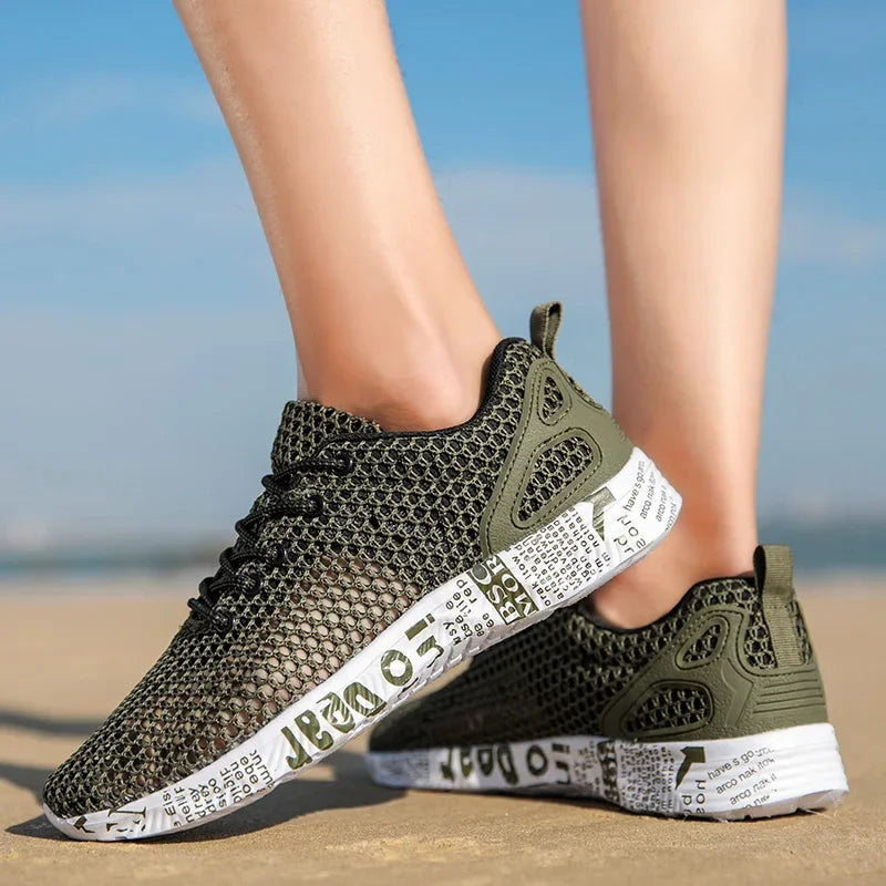 Mens Aqua Mesh Sneakers - High-Quality Summer Casual Water Shoes - ZOOMNSTORE