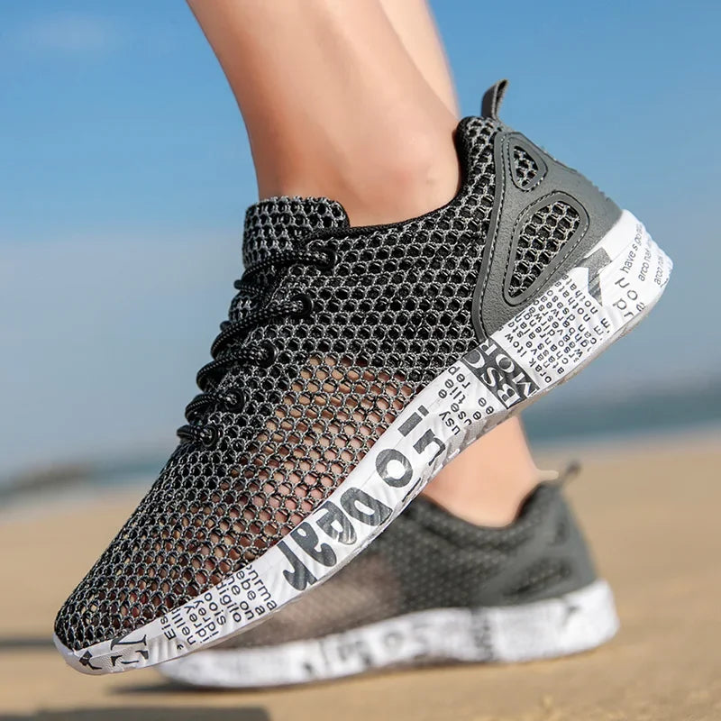 Mens Aqua Mesh Sneakers - High-Quality Summer Casual Water Shoes - ZOOMNSTORE