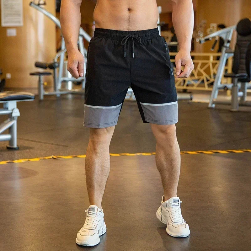 Mens Beach Shorts - Fitness Joggers with Zip Pockets - ZOOMNSTORE