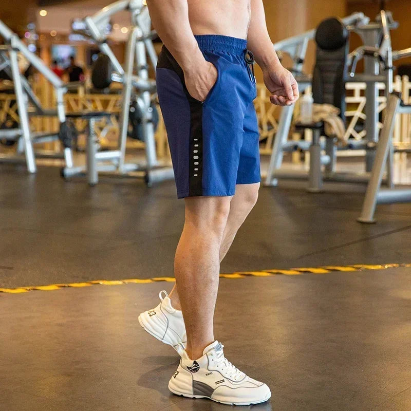 Mens Beach Shorts - Fitness Joggers with Zip Pockets - ZOOMNSTORE