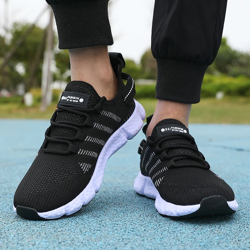 Mens Breathable Mesh Running Shoes - Comfortable Casual Outdoor Footwear - ZOOMNSTORE