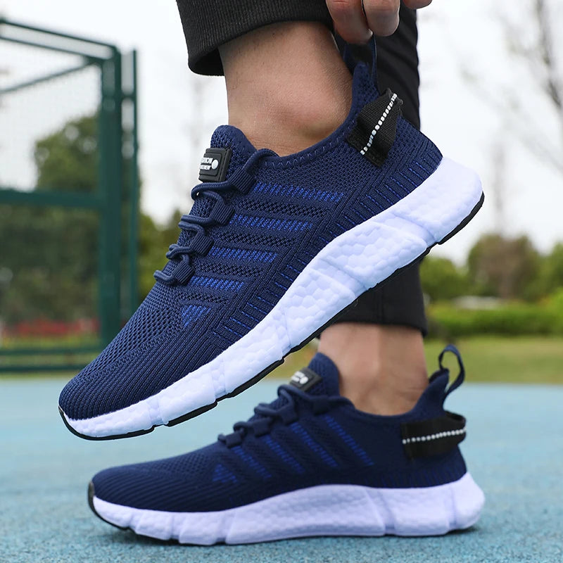 Mens Breathable Mesh Running Shoes - Comfortable Casual Outdoor Footwear - ZOOMNSTORE