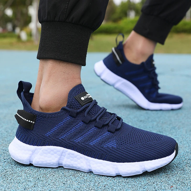 Mens Breathable Mesh Running Shoes - Comfortable Casual Outdoor Footwear - ZOOMNSTORE