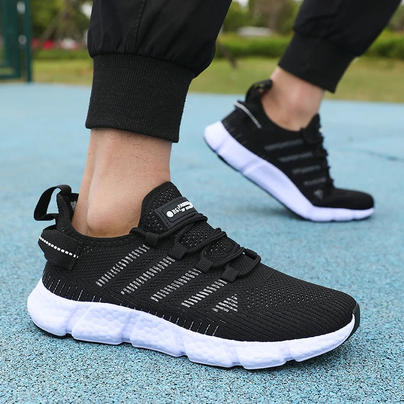 Mens Breathable Mesh Running Shoes - Comfortable Casual Outdoor Footwear - ZOOMNSTORE