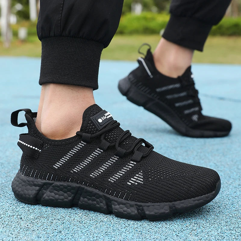 Mens Breathable Mesh Running Shoes - Comfortable Casual Outdoor Footwear - ZOOMNSTORE