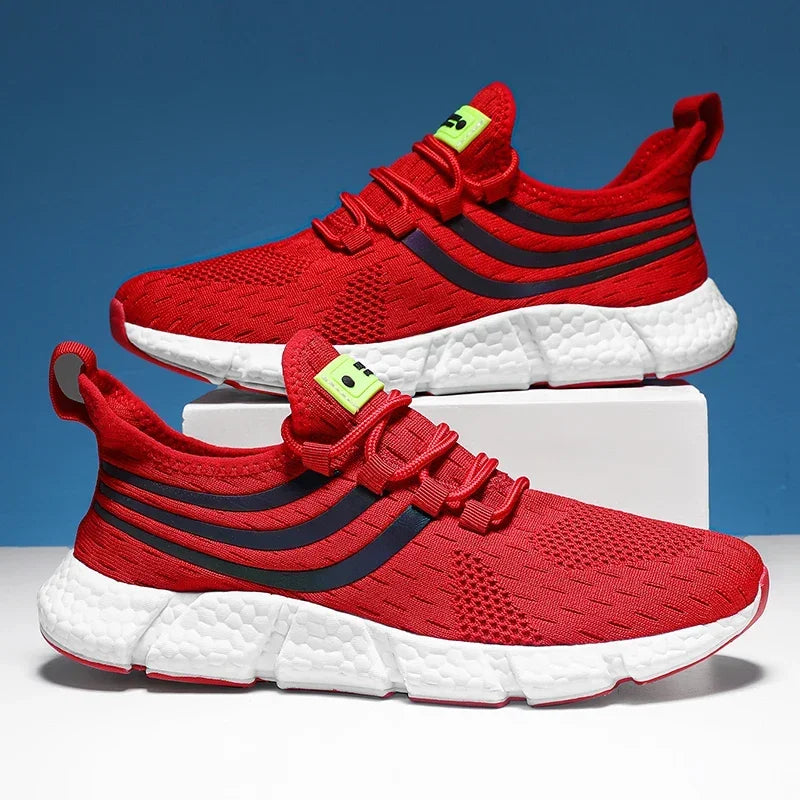 Mens Breathable Platform Sneakers - Comfortable Summer Running Walking Shoes - ZOOMNSTORE