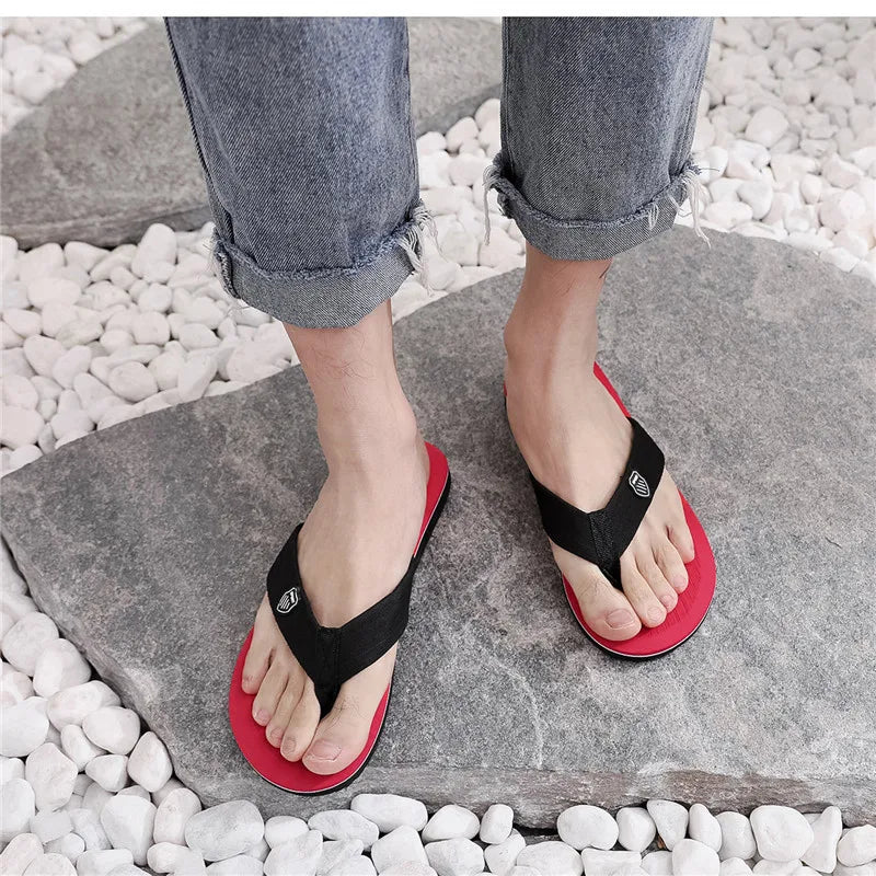 Mens Casual Flip Flops - Non-Slip Summer Beach Sandals - ZOOMNSTORE