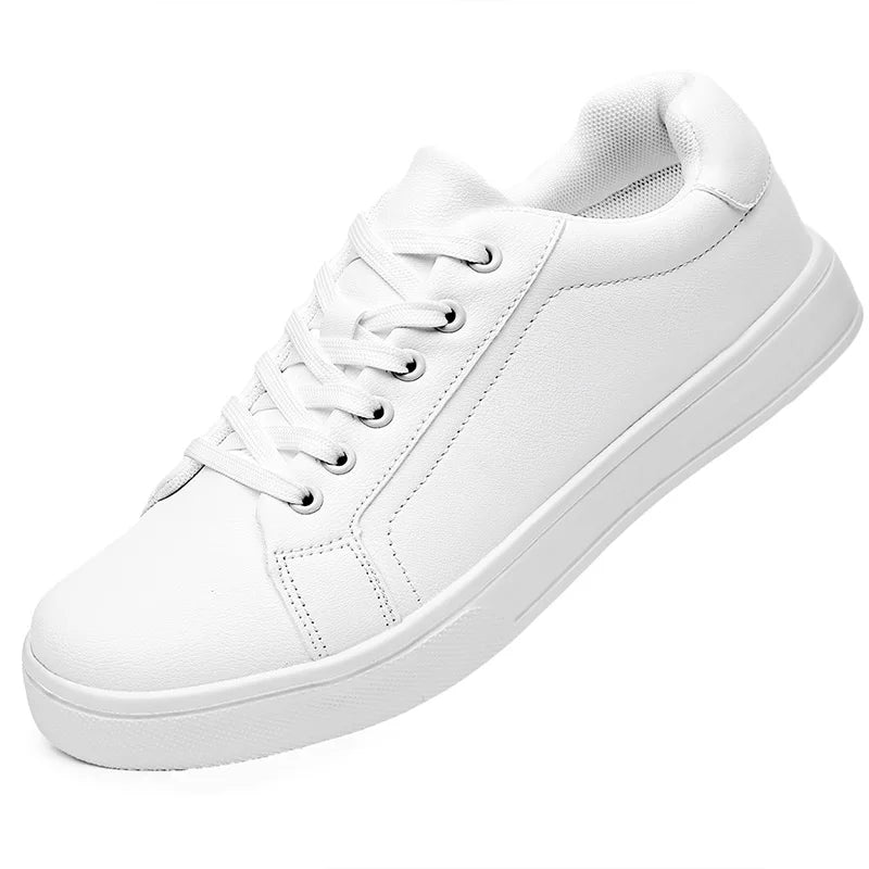 Mens Casual Moccasin Sneakers - Comfortable Black and White Business Shoes - ZOOMNSTORE