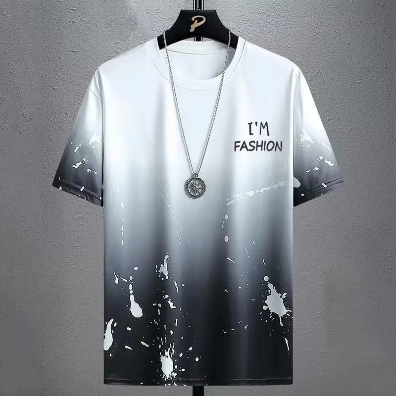 Mens Casual Summer Sports Set - Breathable Short Sleeve T-Shirt Shorts - ZOOMNSTORE