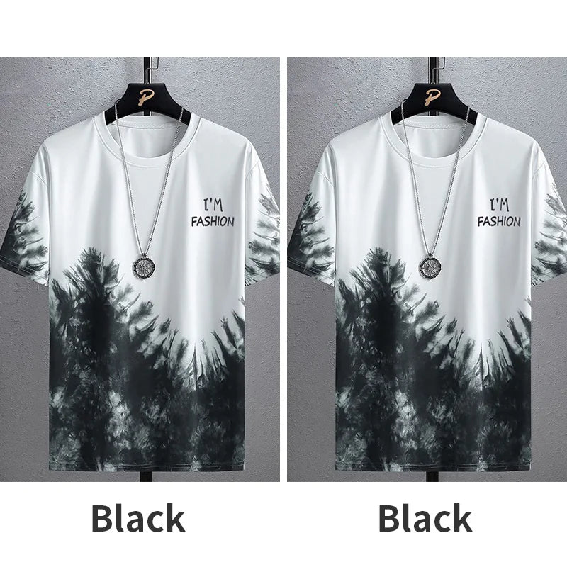 Mens Casual Summer Sports Set - Breathable Short Sleeve T-Shirt Shorts - ZOOMNSTORE