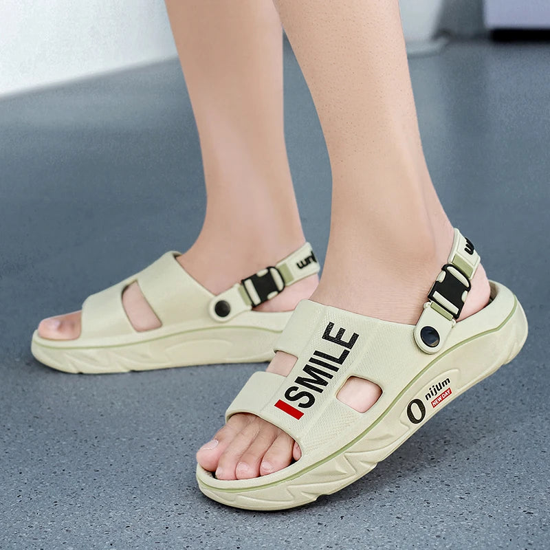 Mens Comfortable Massage Slippers - Indoor Outdoor Sandals and Clogs - ZOOMNSTORE