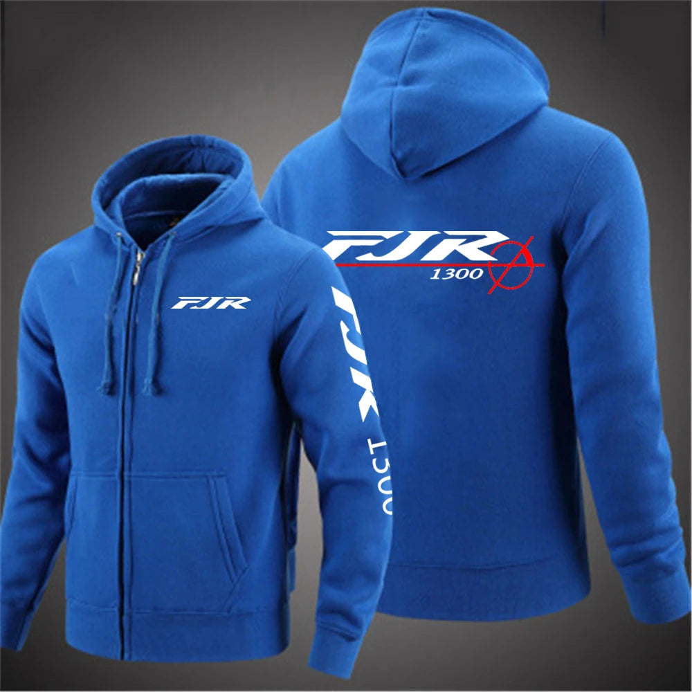 Mens FJR 1300 Motorcycle Pullover Jacket - Versatile Spring Autumn Leisure Wear - ZOOMNSTORE