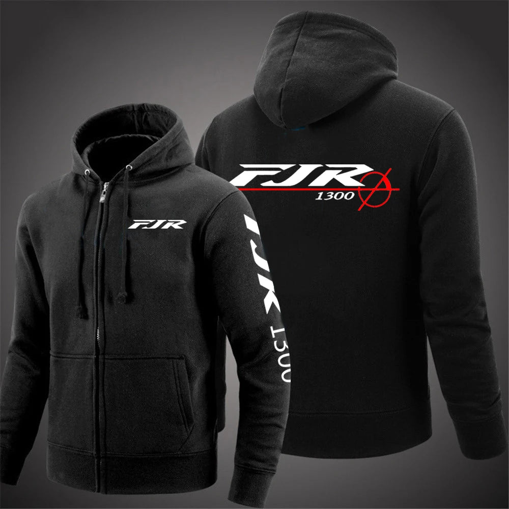 Mens FJR 1300 Motorcycle Pullover Jacket - Versatile Spring Autumn Leisure Wear - ZOOMNSTORE