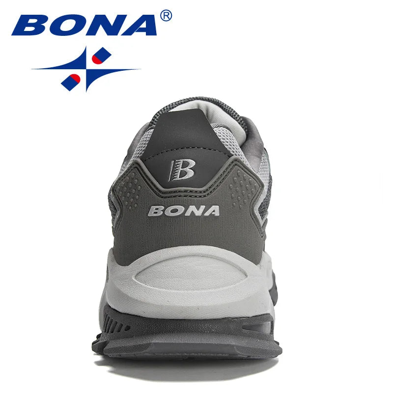 Mens Leather Running Sneakers - Athletic Jogging Trainers - ZOOMNSTORE