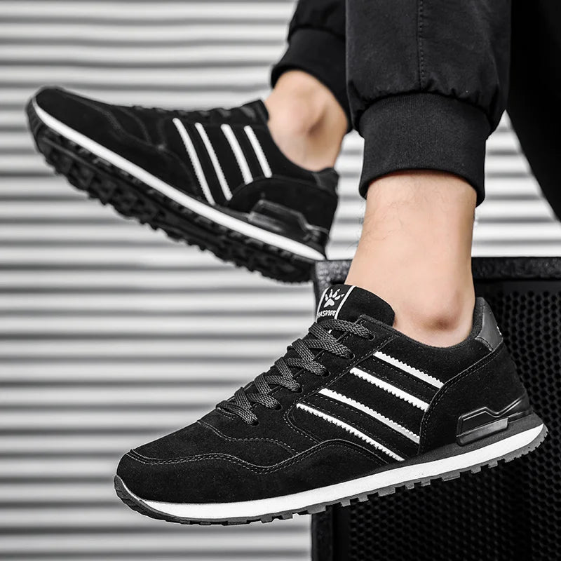 Mens Lightweight Lace-Up Sneakers - Breathable Casual Shoes - ZOOMNSTORE