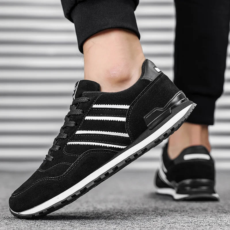 Mens Lightweight Lace-Up Sneakers - Breathable Casual Shoes - ZOOMNSTORE