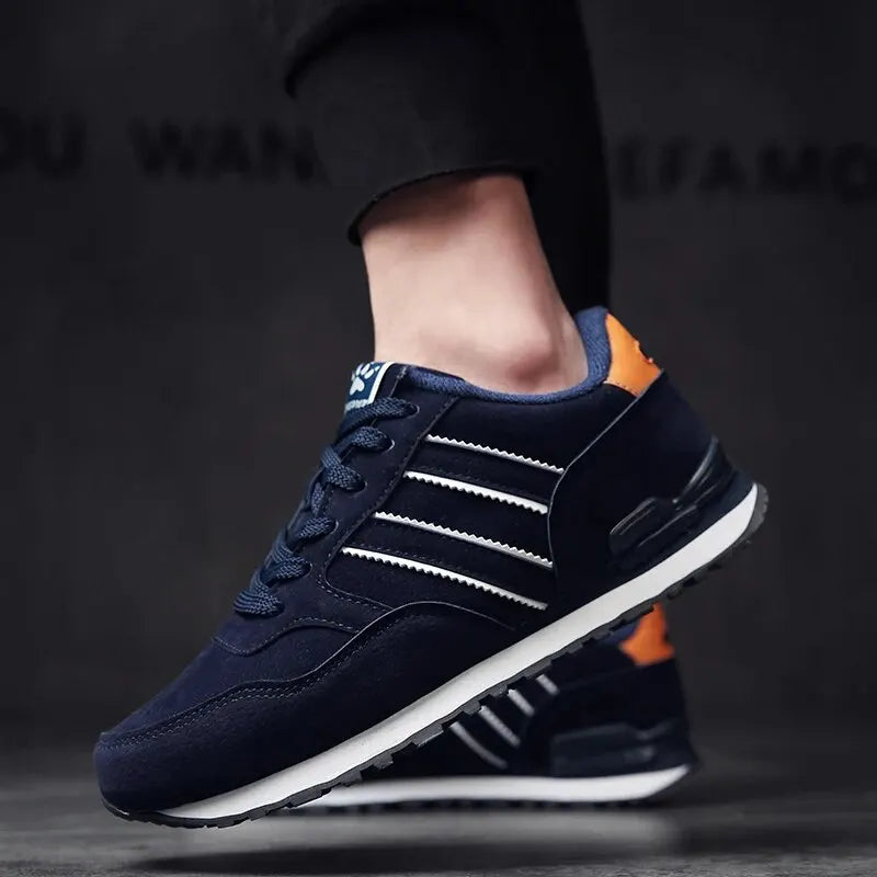 Mens Lightweight Lace-Up Sneakers - Breathable Casual Shoes - ZOOMNSTORE