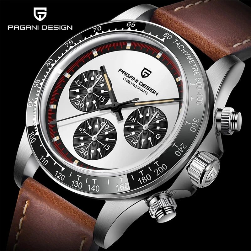 Mens Luxury Chronograph Watch - PAGANI DESIGN V2 40MM Sapphire Glass - ZOOMNSTORE