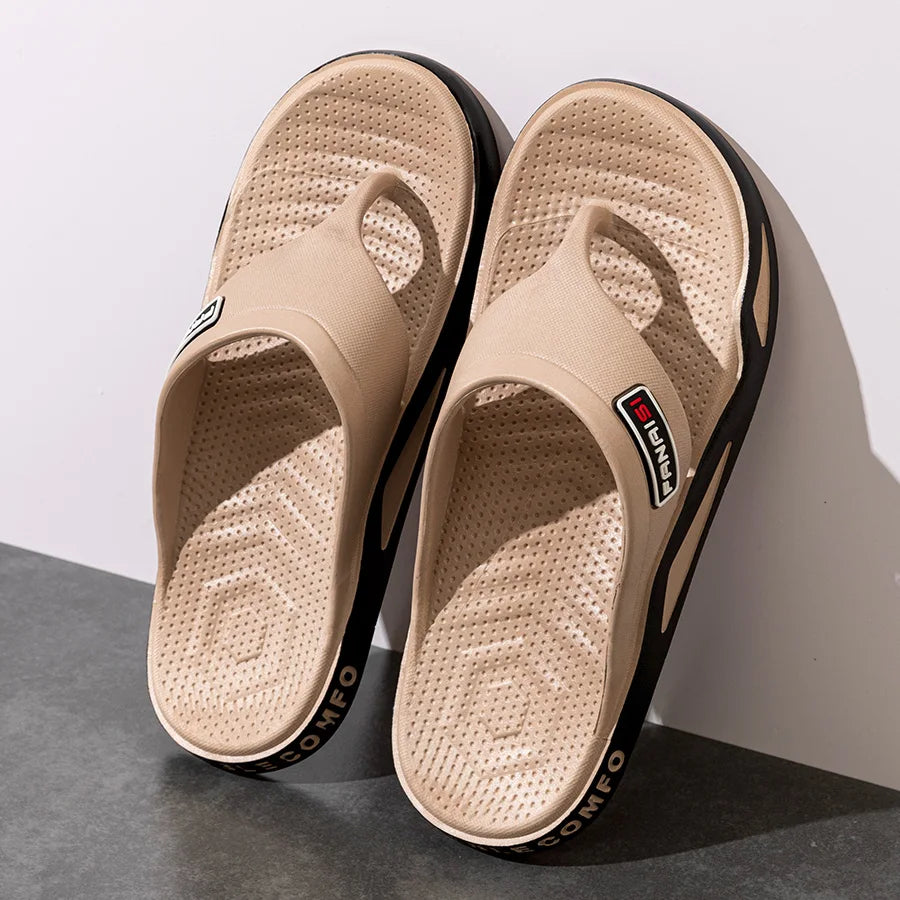 Mens Non-Slip Flip Flops - Summer Outdoor Beach Sandals - ZOOMNSTORE